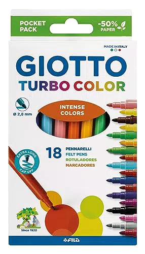 Giotto Turbo Color Pennarelli Punta Fine Ricambio Astuccio