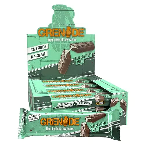 Grenade Barretta Proteica Basso Contenuto di Carboidrati - Dark Chocolate Mint