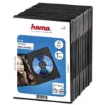 Hama DVD Slim Box - Scatole per dischi ottici, confezione da 25 unità