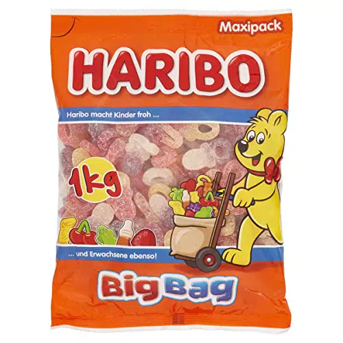 Haribo Ciucciotti Frizzi, Caramelle Gommose Frizzanti - 175gr
