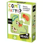 Headu Gioco Educativo Com'È Fatto per Bambini 2-4 Anni - Made in Italy