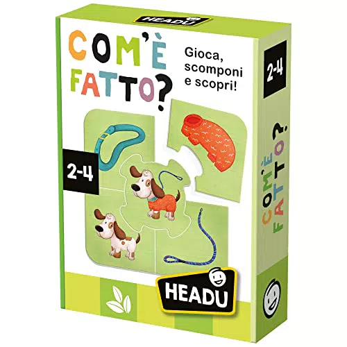 Headu Gioco Educativo "Com'È Fatto" per Bambini 2-4 Anni - Made in Italy