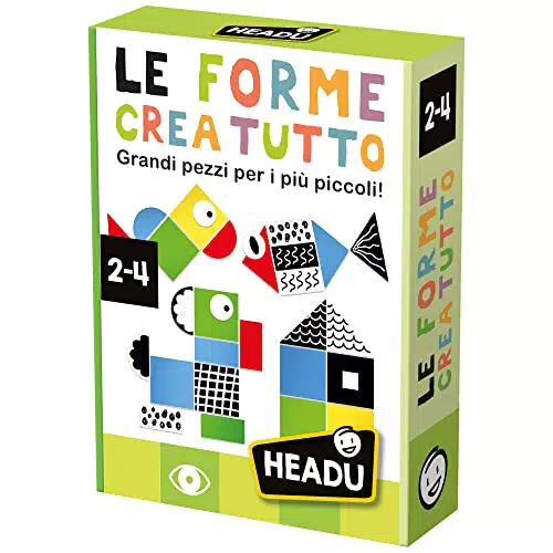 Headu Gioco Educativo "Le Forme Crea Tutto" per Bambini 2-4 Anni IT54914