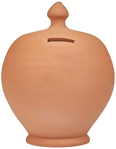 Porcellana Salvadanaio Tondo Grezzo - Home Casalinghi 20 cm