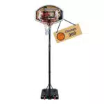 HUDORA Canestro da Basket Regolabile Mobile per Esterno - Altezza 206-260 cm