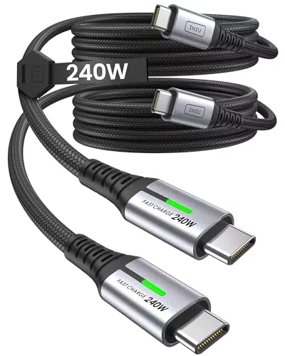 INIU Cavo USB C a USB C 240W PD3.0 Ricarica Rapida per iPhone 15, MacBook, Samsung Galaxy