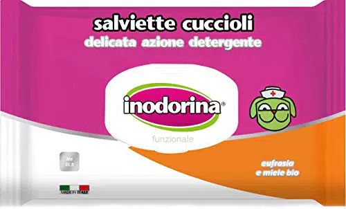 Inodorina Salviette Funzionali per Cuccioli con Sostanze Naturali Bio