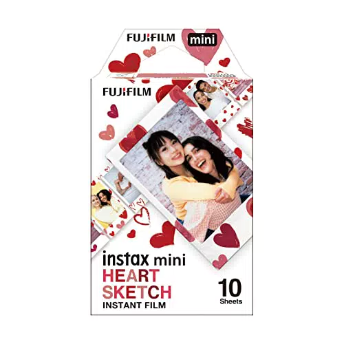 Instax Mini Film Bordo Cuori - Pellicola per Fotocamere Instantanee