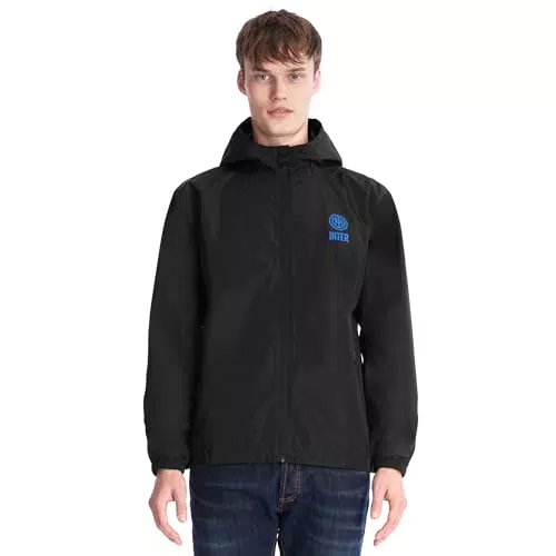 Inter Giacca Impermeabile Rain Unisex - Prodotto Ufficiale per Tutte le Stagioni