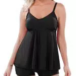Irevial - Tankini da Donna Due Pezzi Senza Ferretto - Stile Elegante Beachwear