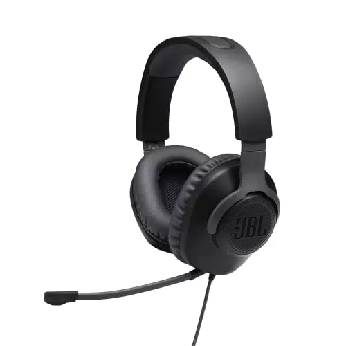 JBL Quantum 100 - Cuffie Gaming Over-Ear con Microfono Direzionale Rimovibile