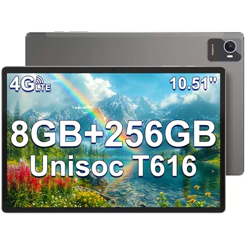 Jumper Tablet Touch 10.5" - 8GB RAM, 256GB ROM, Octa-Core, Android 12, 4G LTE