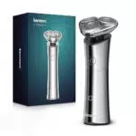 KENSEN Rasoio Elettrico Impermeabile Wet & Dry con Testine Rotanti e Display LED