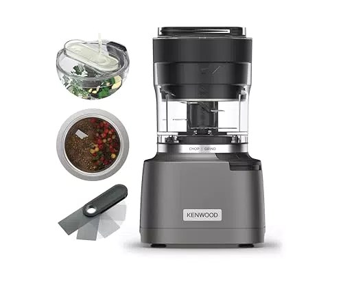 Kenwood Duo Prep CHP80.000SI Tritatutto e Macinino 2-in-1 con Lame Quadblades