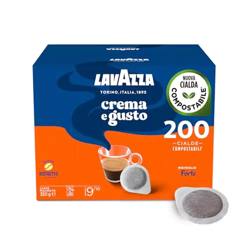 Lavazza Cialde Crema e Gusto Forte - Caffè Espresso Aromatico Intensità 9/10