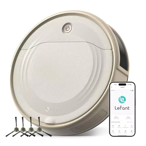 Lefant M310 Robot Aspirapolvere 4500Pa con Wi-Fi, Autonomia 180min, Antigroviglio