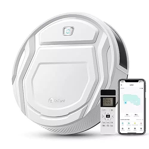 LEFANT Robot Aspirapolvere M210 con Aspirazione 2200Pa e Wi-Fi, 120 min autonomia