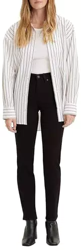 Levi's 724 High Rise Straight, Jeans Donna, Nero