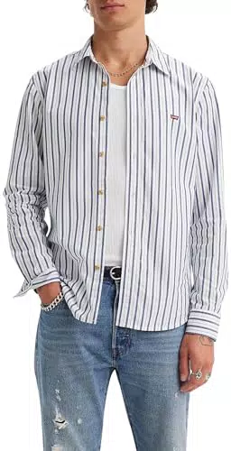 Levi's Long-Sleeve Battery Housemark Slim Uomo