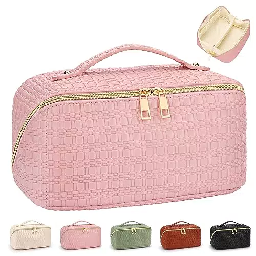 LIONVISON Beauty Case da Viaggio Impermeabile per Cosmetici e Trucco