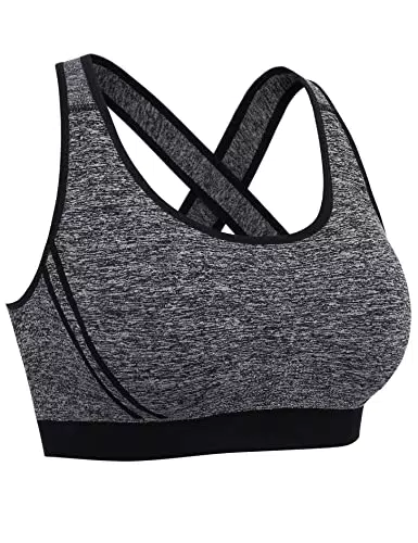 Litherday Reggiseni Sportivi Donna Push Up Senza Ferretto con Imbottiture Rimovibili