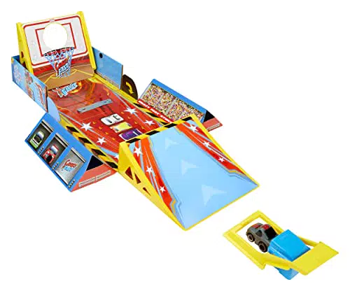 Little Tikes My First Cars Playset 4-in-1 con Veicoli Pullback per Bambini 3+