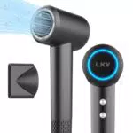LKV Asciugacapelli Ionico Professionale 1500W con 3 Livelli di Riscaldamento
