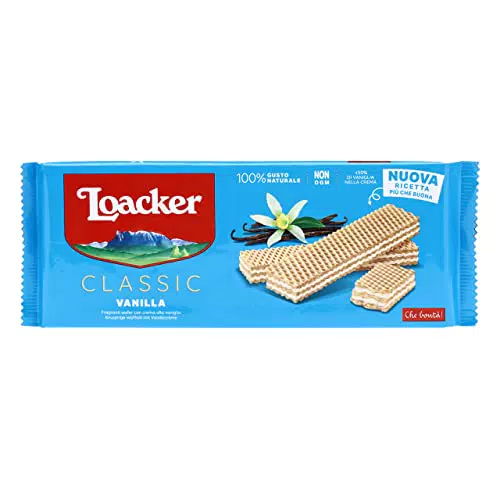 Loacker Classic Vanille - Wafer con Crema alla Vaniglia Bourbon