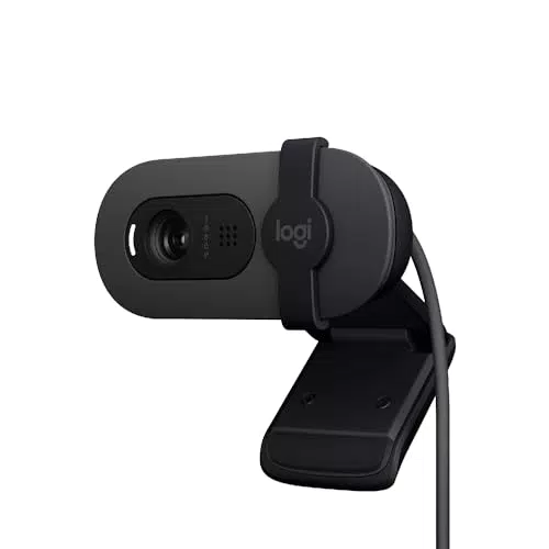 Logitech Brio 100 Webcam Full HD con Microfono Integrato e USB-A
