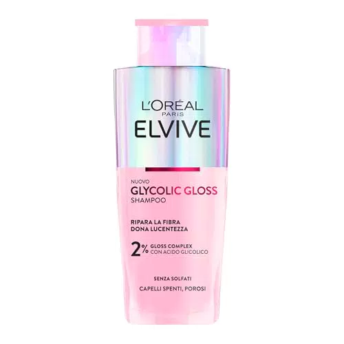 L'Oréal Paris Elvive Shampoo per Capelli Spenti e Porosi con Acido Glicolico