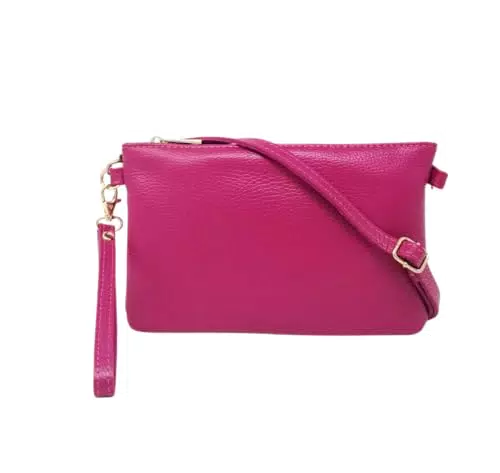 Mauro Pelletteria Pochette Donna Elegante in Vera Pelle - Modello Mya