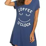 MAXMODA Camicia da Notte Donna Maniche Corte Estiva Divertente