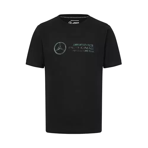 Mercedes AMG Petronas F1 T-shirt Uomo con Logo Stealth