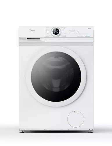 Midea MF10EW90B Lavatrice Slim Carica Frontale, 1400 Giri, Classe A, Vapore