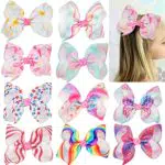 MiDoDo Fermagli per Capelli Bambina con Fiocco - Accessori per Ragazze
