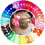 MiDoDo Fermagli per Capelli Bambina con Fiocco in Gros-grain Accessori Fashion