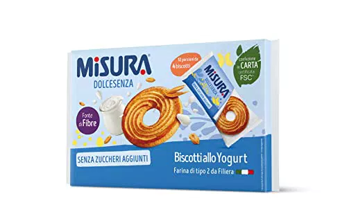 Misura Dolcesenza Biscotti allo Yogurt, Senza Zuccheri Aggiunti