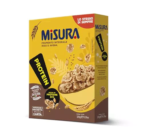 Misura Fiocchi Proteici con Frumento Integrale, Riso e Avena