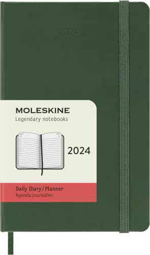 Moleskine Agenda Giornaliera 12 Mesi 2024, Agenda 2024