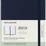 Moleskine Agenda Settimanale 18 Mesi con Copertina Rigida e Chiusura Elastica