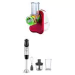 Moulinex Fresh Express DJ7535 Affettatutto Elettrico e DD6558 Quickchef Frullatore
