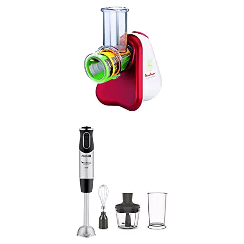 Moulinex Fresh Express DJ7535 Affettatutto Elettrico e DD6558 Quickchef Frullatore
