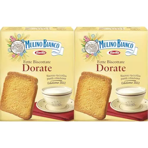 Mulino Bianco Fette Biscottate Dorate - Confezione da 2