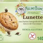 Mulino Bianco Lunette Tortina Senza Glutine con Farina Integrale di Riso e Cioccolato