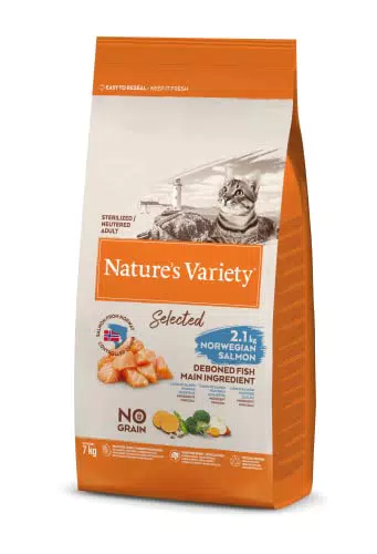 Nature's Variety Cibo per Gatti Sterilizzati con Salmone Norvegese
