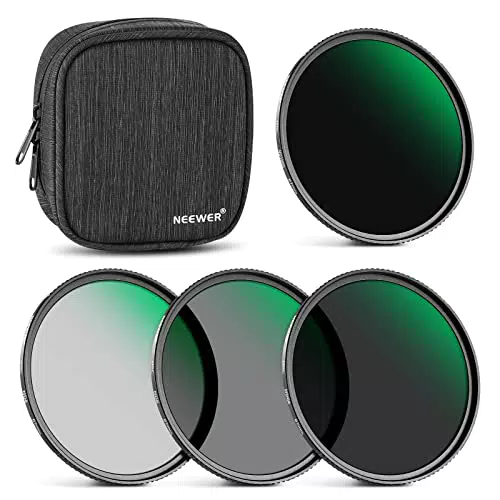 Neewer Filtri ND 67mm in Vetro Ottico HD, Ultra Sottile e Idrorepellente