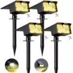 Nipify Faretti Solari a LED 62LED con Sensore di Movimento, IP65 Impermeabili