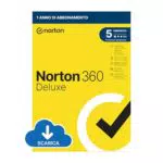Norton 360 Deluxe 2024, Antivirus per 5 dispositivi, 24 mesi