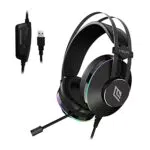 Noua Cuffie Gaming USB RGB Over-Ear con Suono Surround 7.1 e Microfono Flessibile