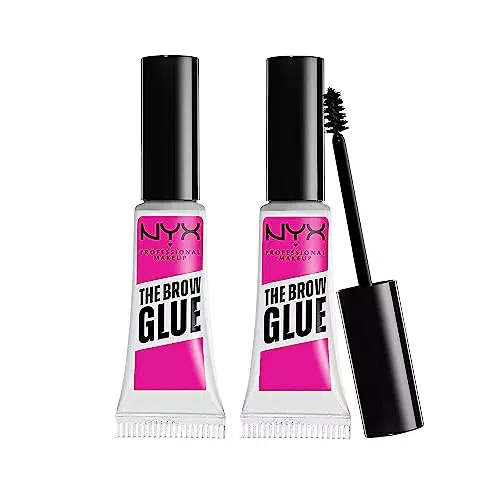 NYX Professional Makeup Brow Glue, Gel Sopracciglia Trasparente a Lunga Tenuta
